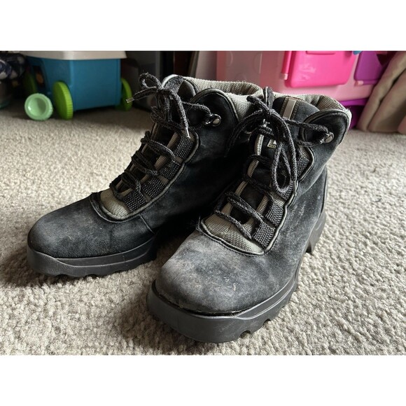 Bogner Shoes - Bogner Vintage Women’s Biker/ Work Boot Size 9 Black Faded